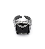 Anello Antracite Uomo Anelli in Argento Agata A05 RE NERO - A05 RE NERO